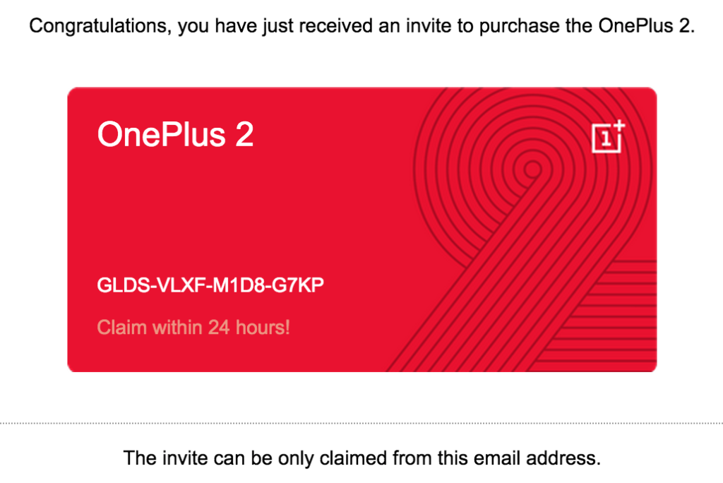 OnePlus 2 Invite