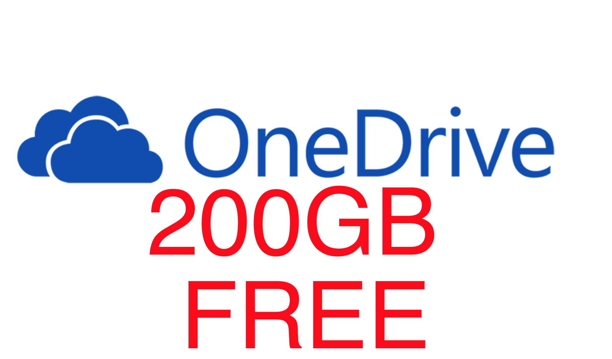 200gb of free microsoft onedrive storage